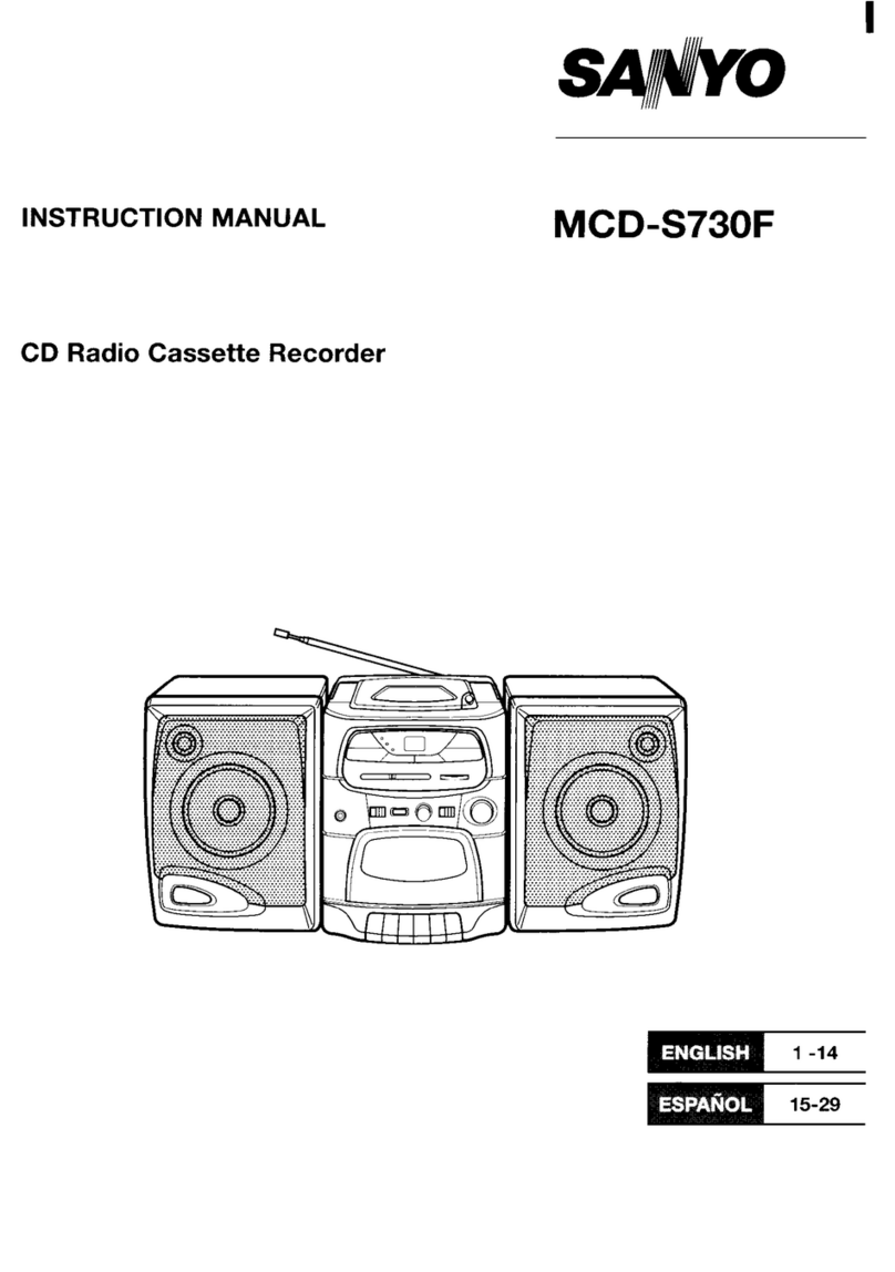 Sanyo MCD-S730F User manual