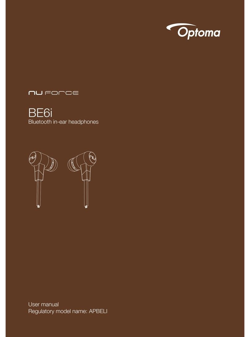 Optoma nu force BE6i user manual