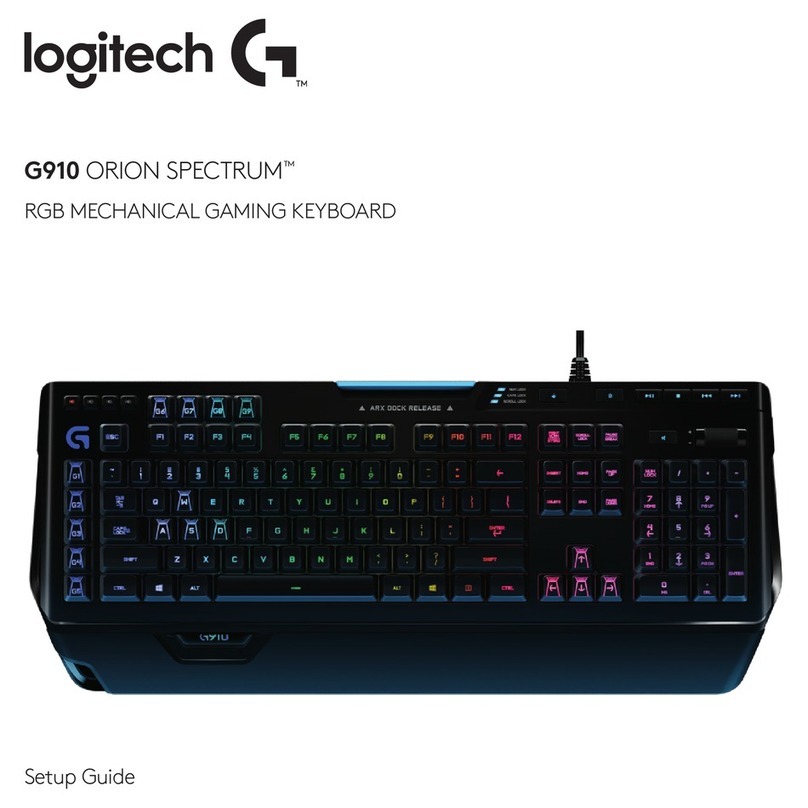 Logitech G910 ORION SPECTRUM User manual