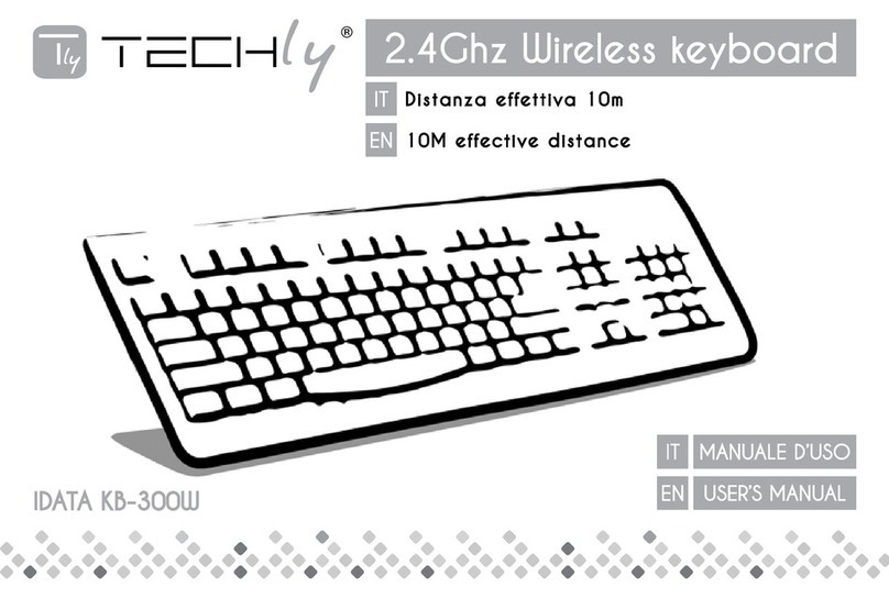Techly IDATA KB-300W User manual