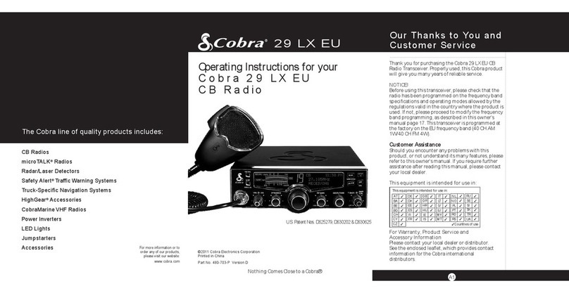 Cobra 29 LX EU User manual