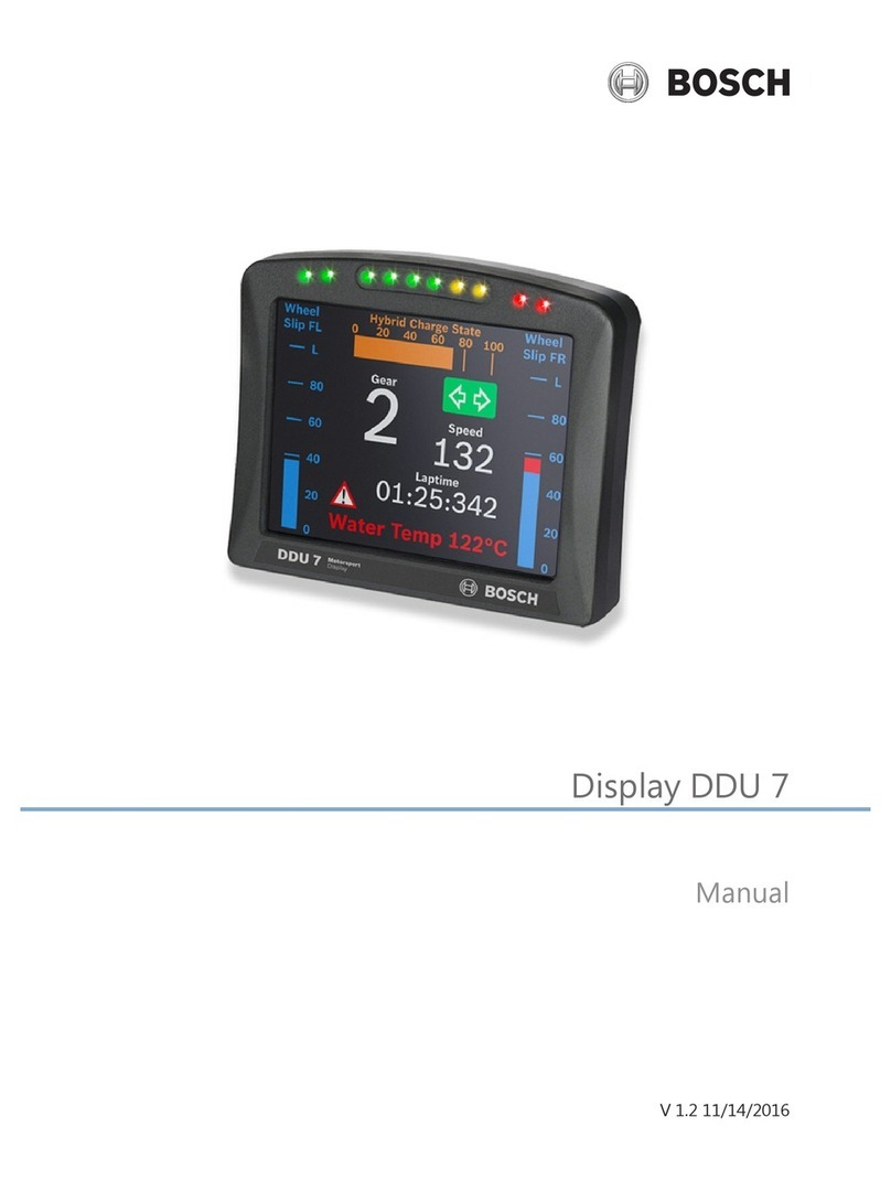 Bosch DISBLAY DDU 7 manual
