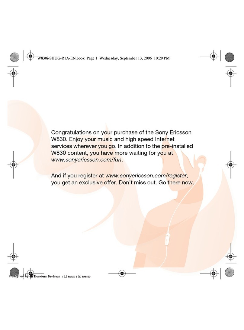 Sony Ericsson W830 User manual