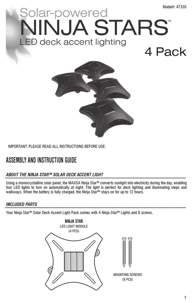 MAXSA NINJA STARS 47335 manual