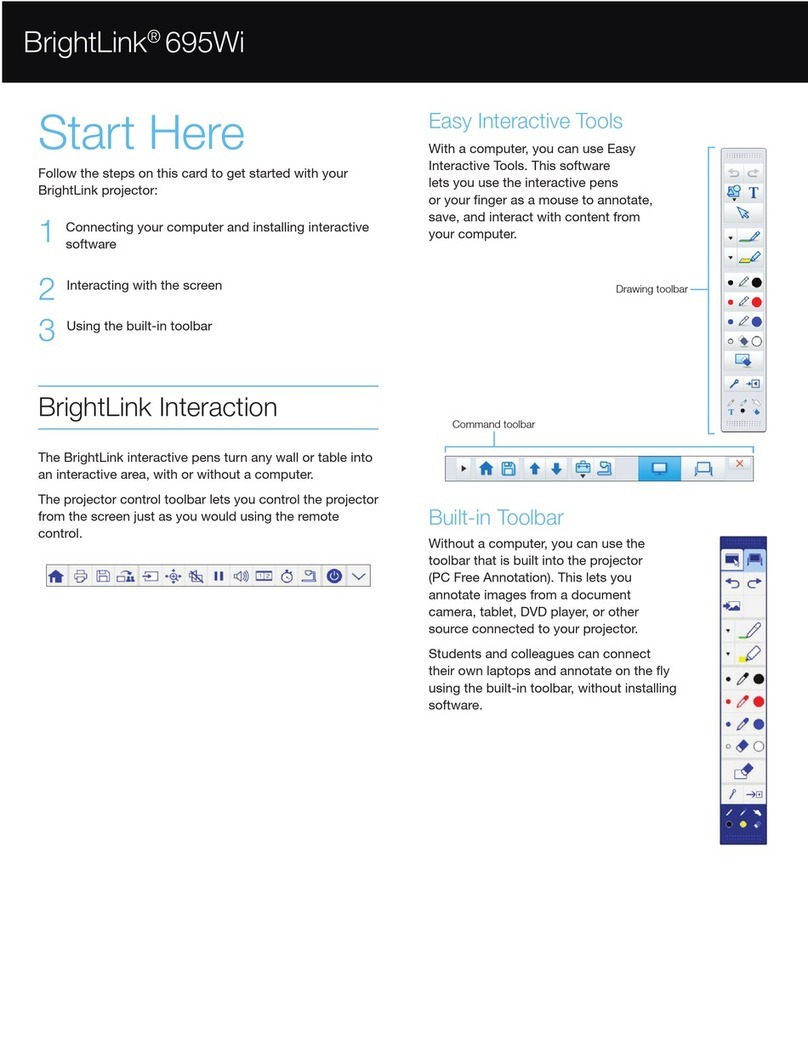 Epson BrightLink 695Wi User manual