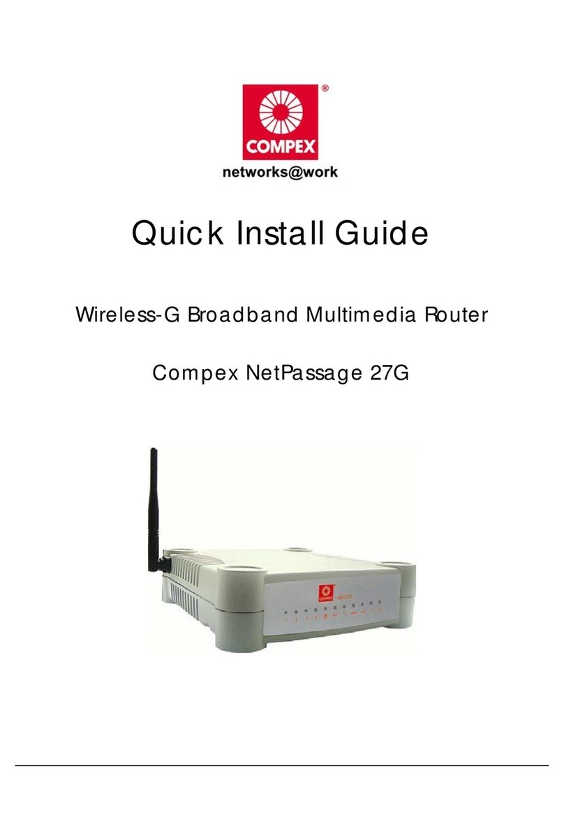 Compex NetPassage 27G Quick install guide