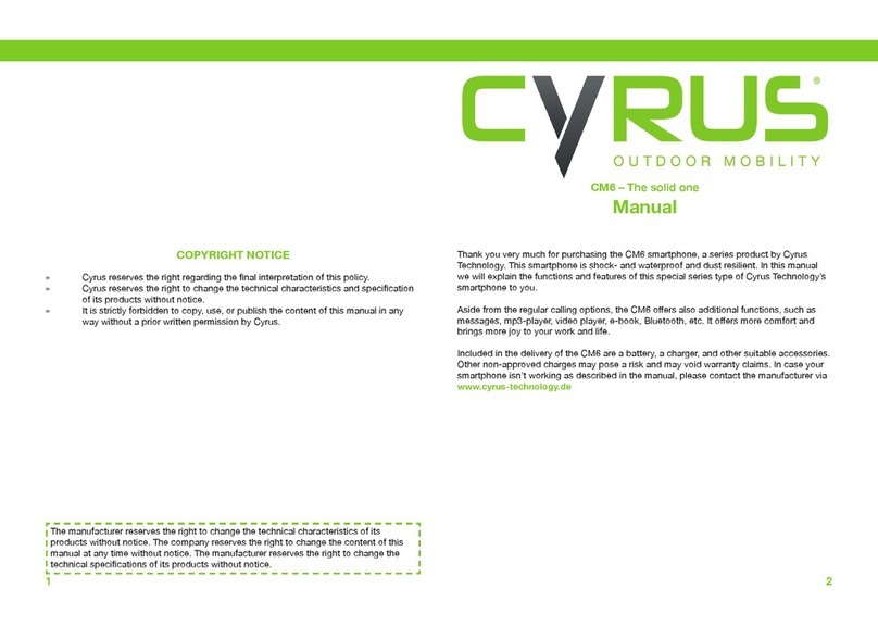 Cyrus CM6 User manual