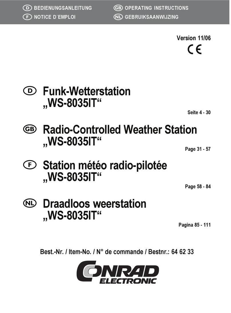 Conrad Electronic WS-8035IT operating instructions
