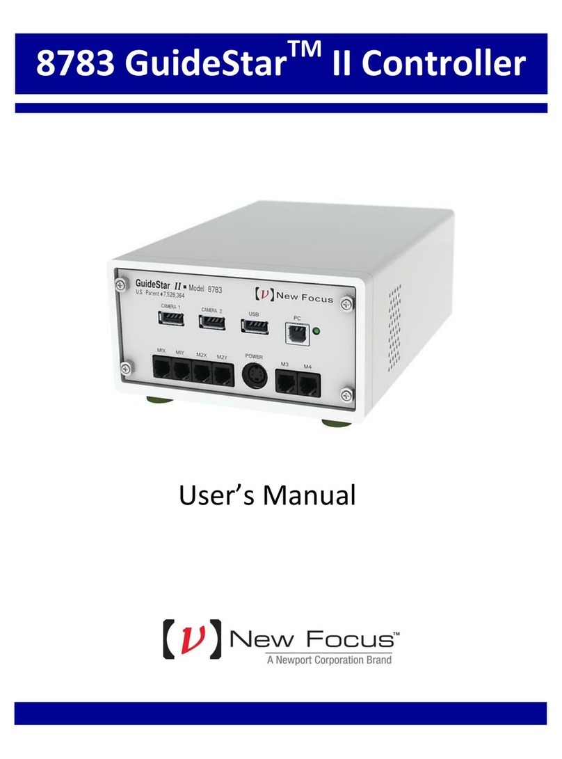 New Focus 8783 GuideStar User manual