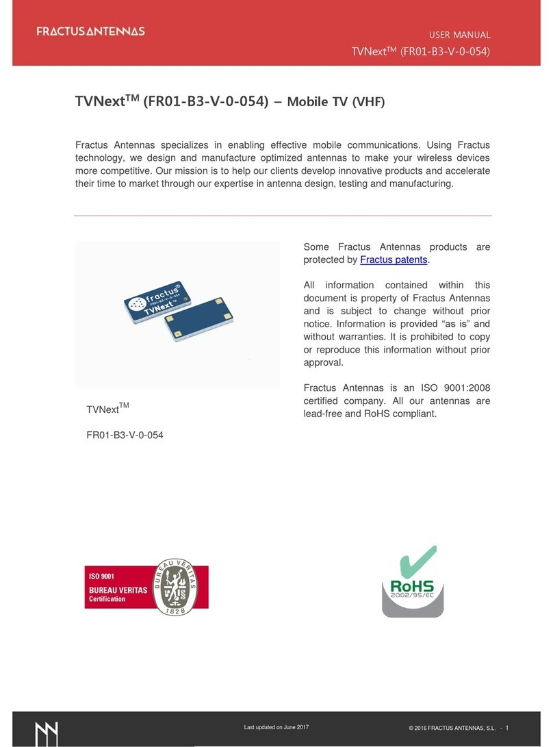 Fractus Antennas FR01-B3-V-0-054 user manual