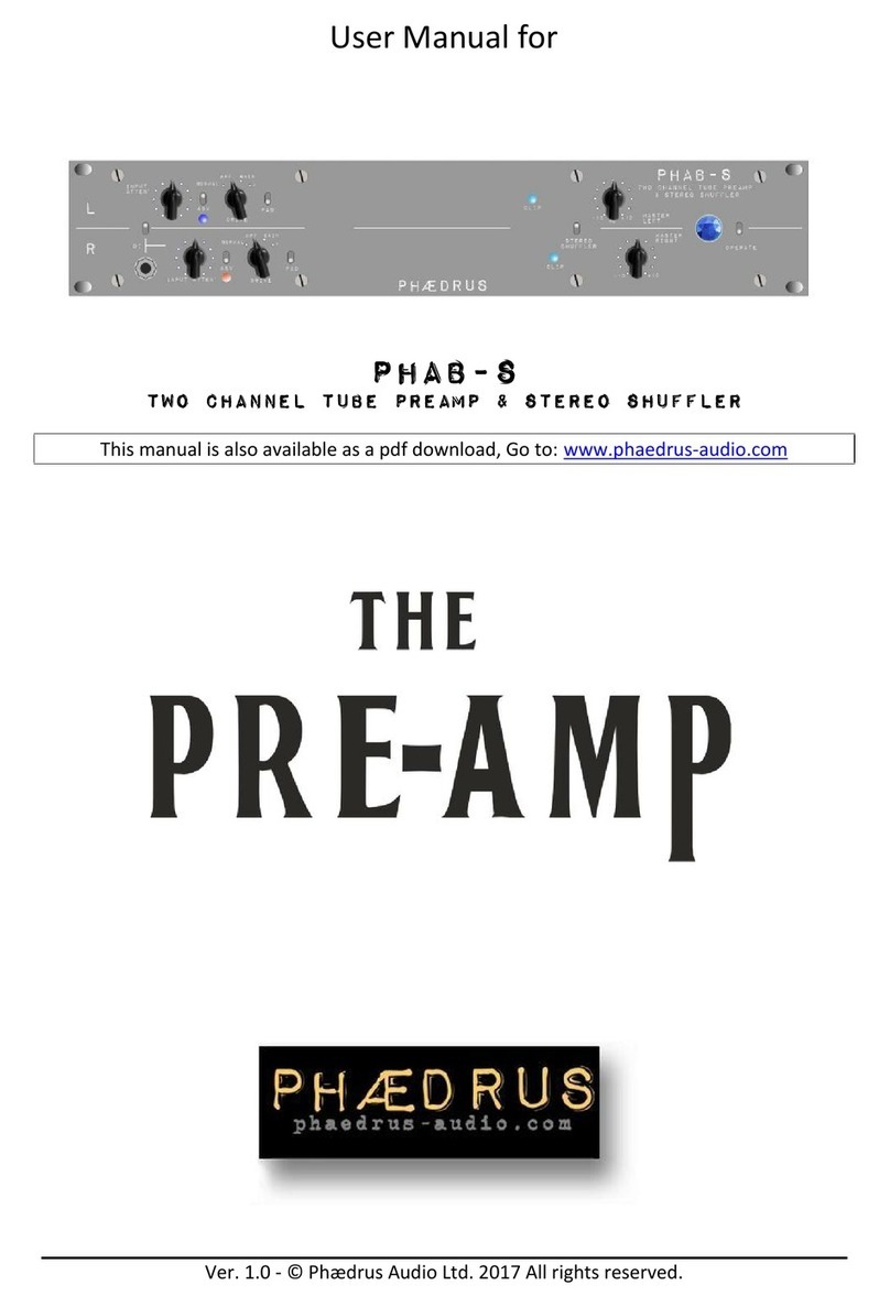 Phaedrus Audio PHAB-8 User manual
