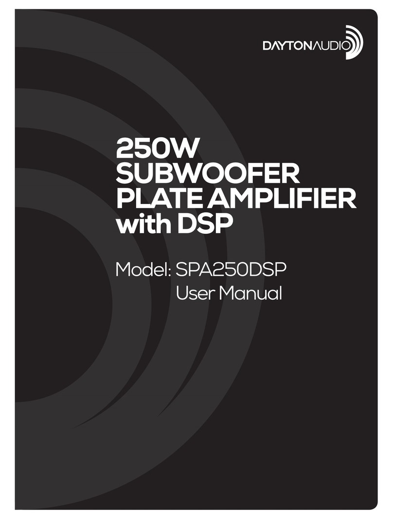 DaytonAudio SPA250DSP user manual
