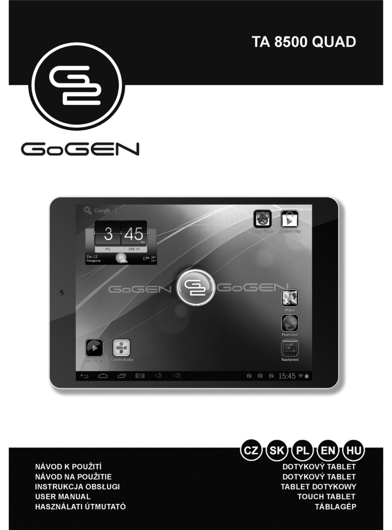 Gogen TA 8500 QUAD user manual