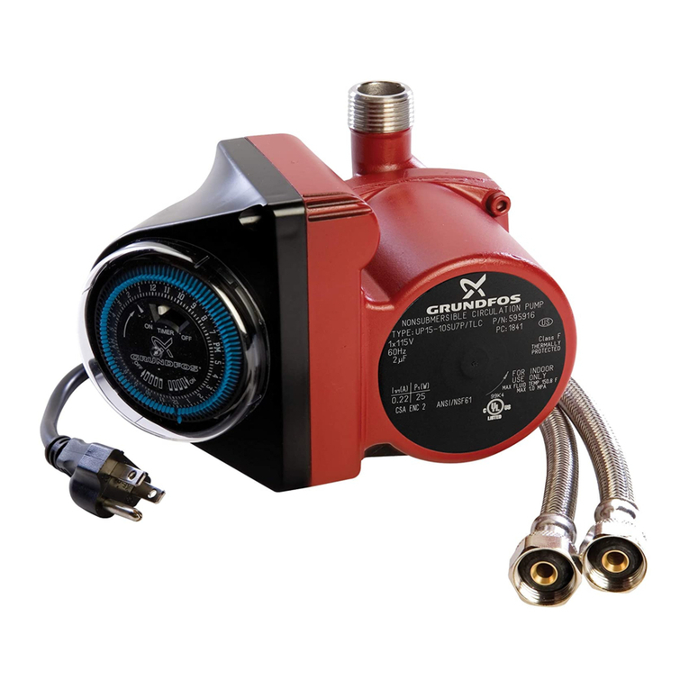 Grundfos up15-10su7p User manual