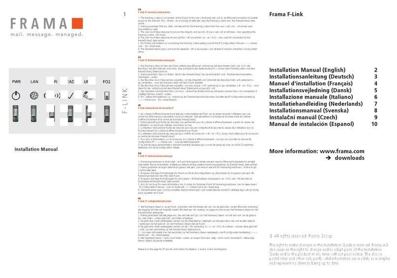 Frama F-Link installation manual