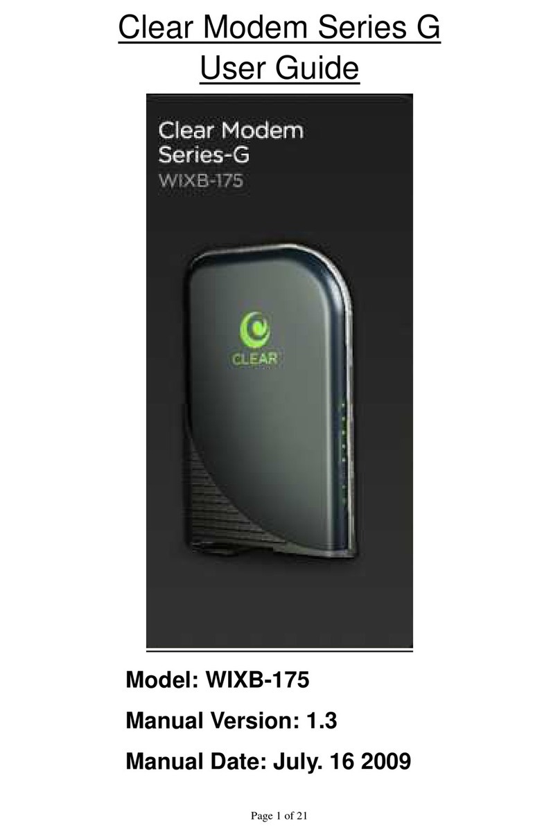 Clear WIXB-175 User manual