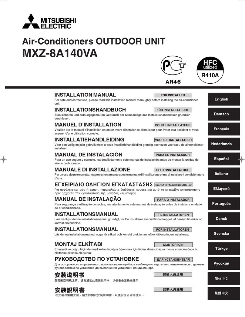 Mitsubishi Electric MXZ-8A140VA User manual