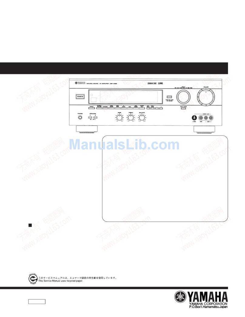 Yamaha DSP-A595 User manual