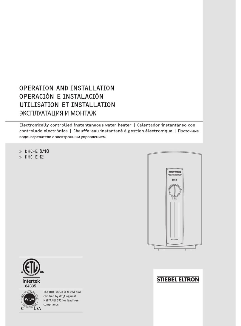 STIEBEL ELTRON DHC-E 8/10 Operation and installtion manual