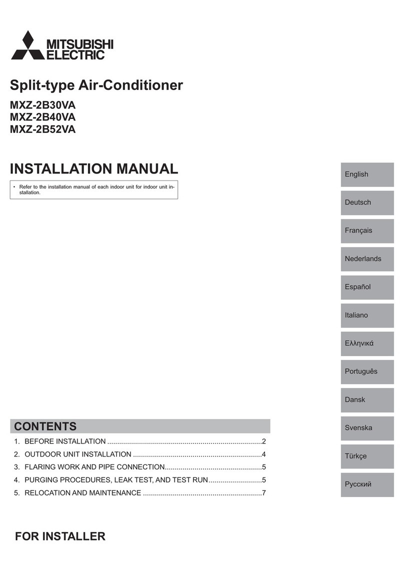 Mitsubishi Electric MXZ-2B30VA User manual