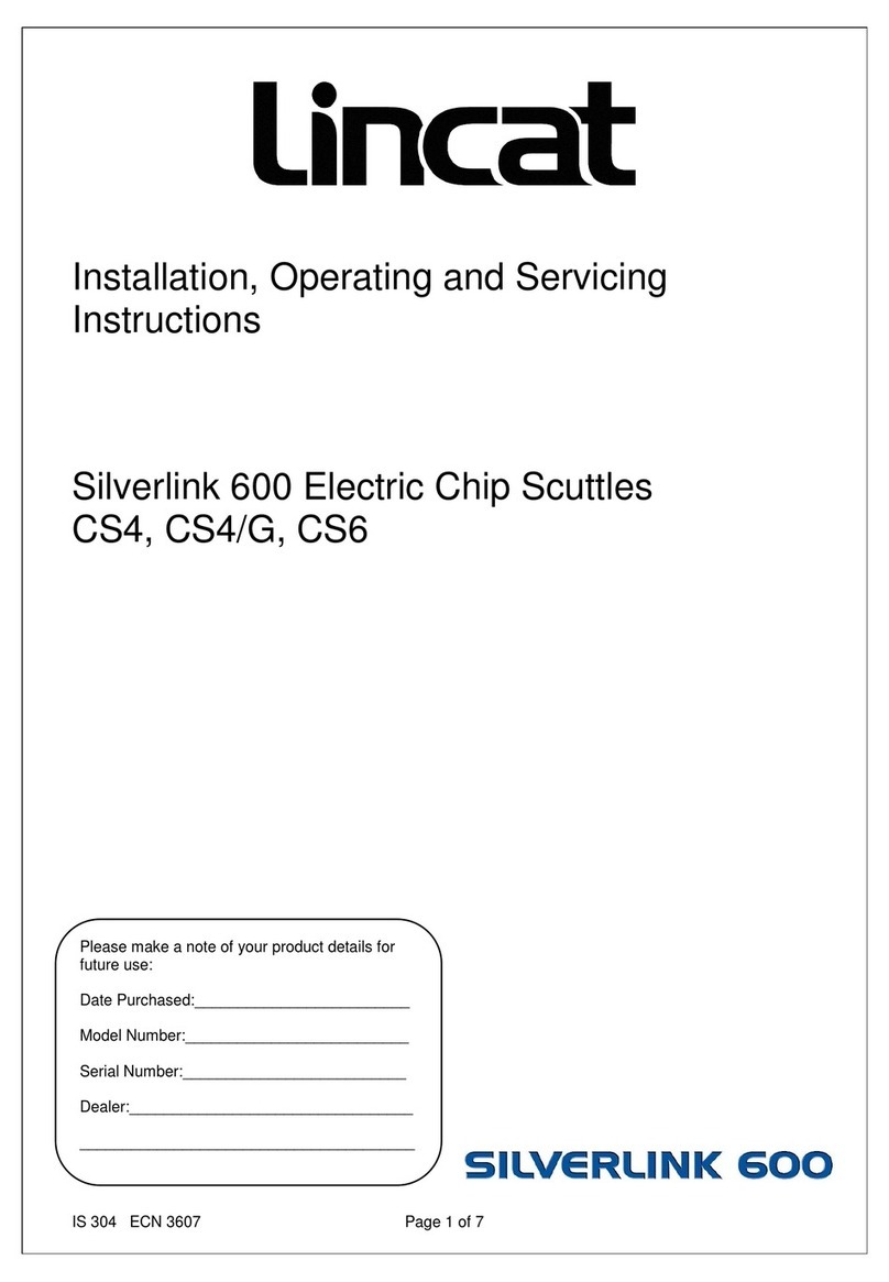 Lincat Silverlink 600 CS4 Installation, operating and servicing instructions