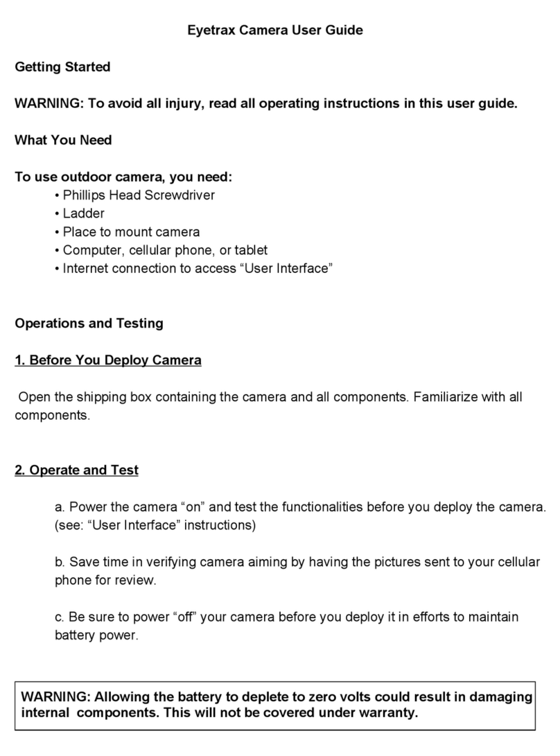 Brickhouse Security EYETRAX User manual Brickhouse Security EYETRAX User manual