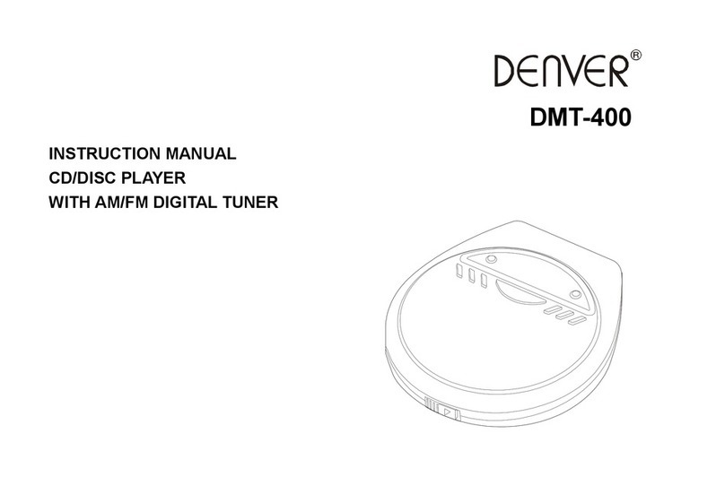 Denver DMT-400 instruction manual