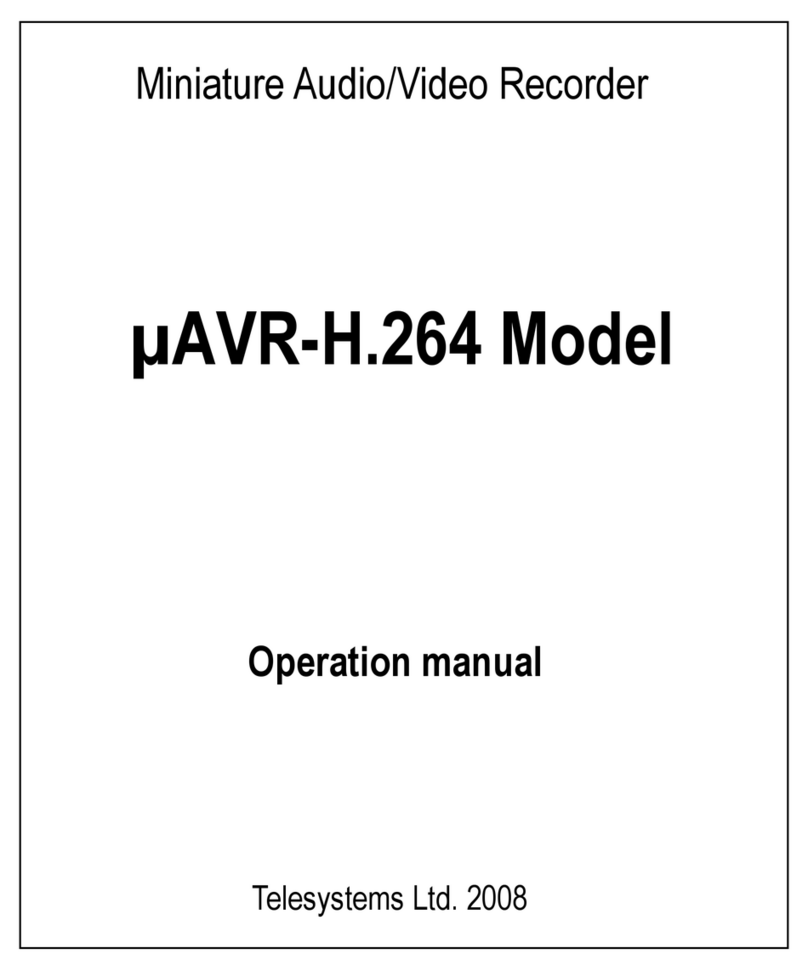 Telesystems ?AVR-H.264 Operation manual