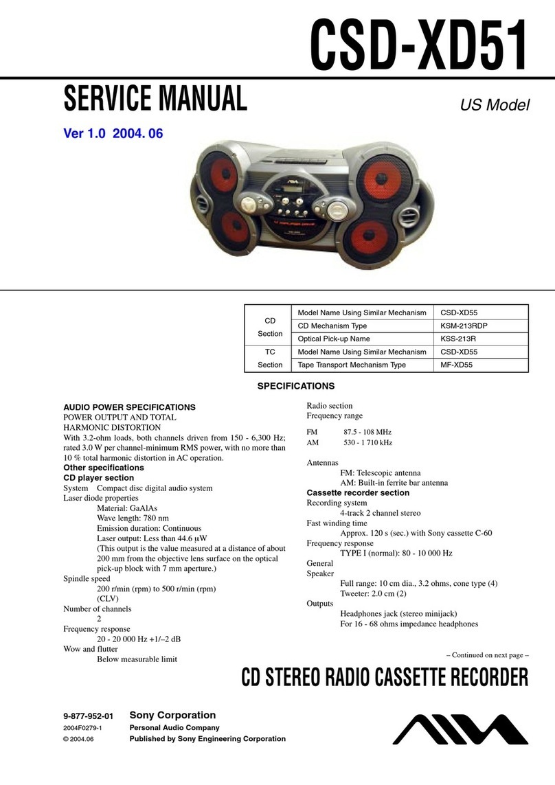 Aiwa CSD-XD51 User manual