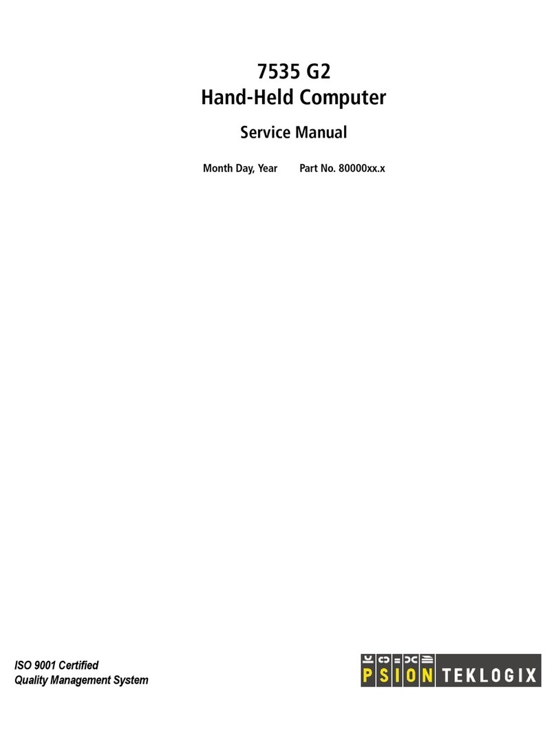 Psion Teklogix 7535 G2 Service manual
