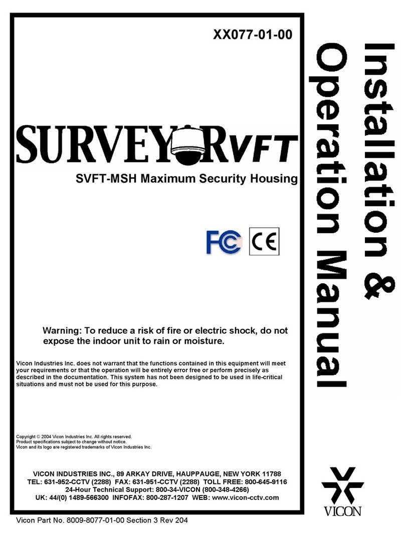 Vicon SVFT-MSH23C User manual