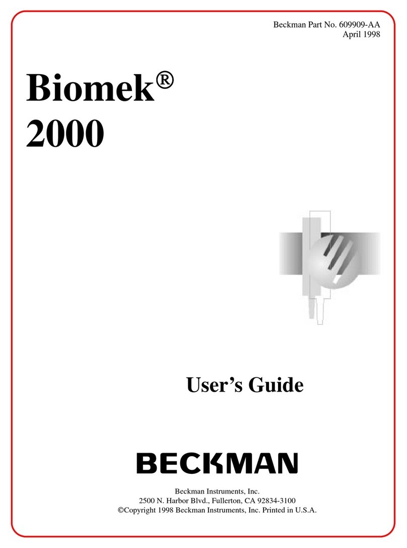 Beckman Instruments Biomek 2000 user guide
