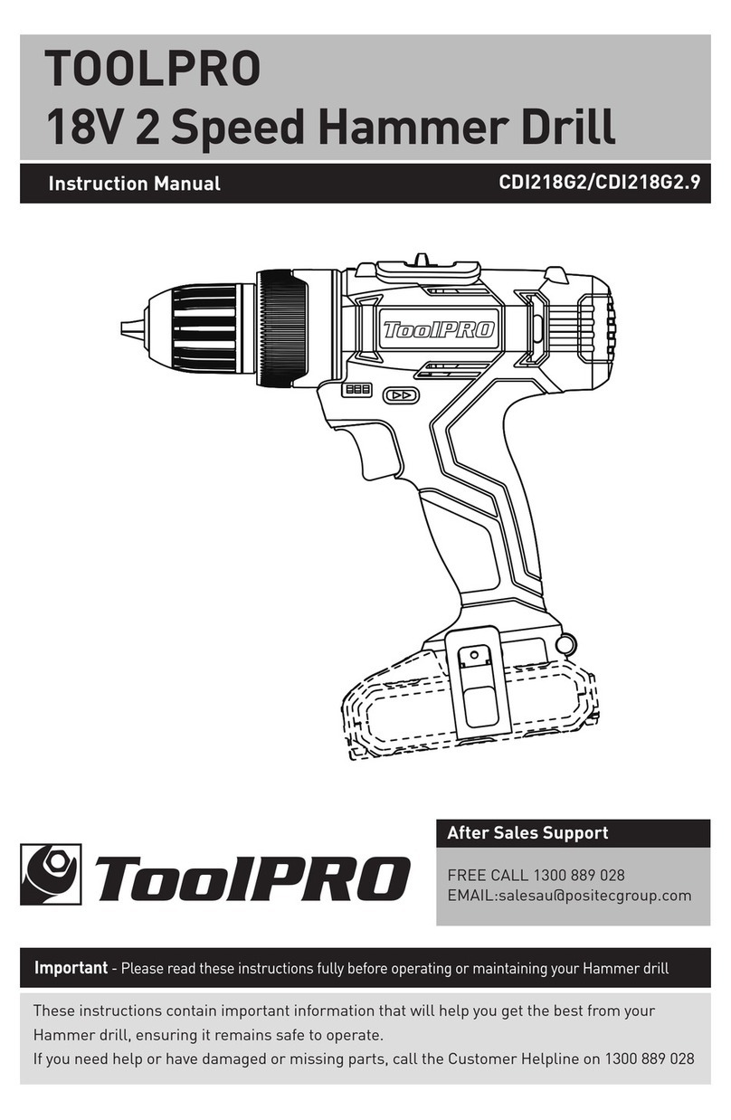 ToolPRO CDI218G2 instruction manual