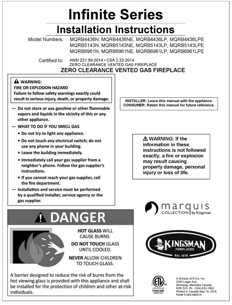 Marquis MQRB4436N Infinite Series installation instructions Marquis MQRB4436N Infinite Series installation instructions