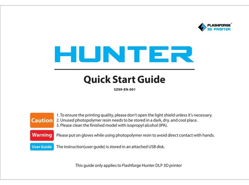 Flashforge Hunter User manual