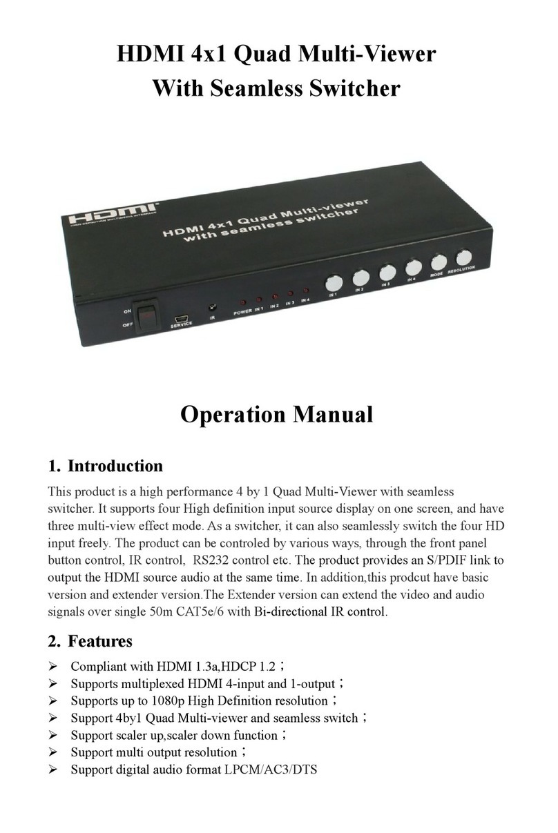 Avatar Technologies VS-441S Operation manual