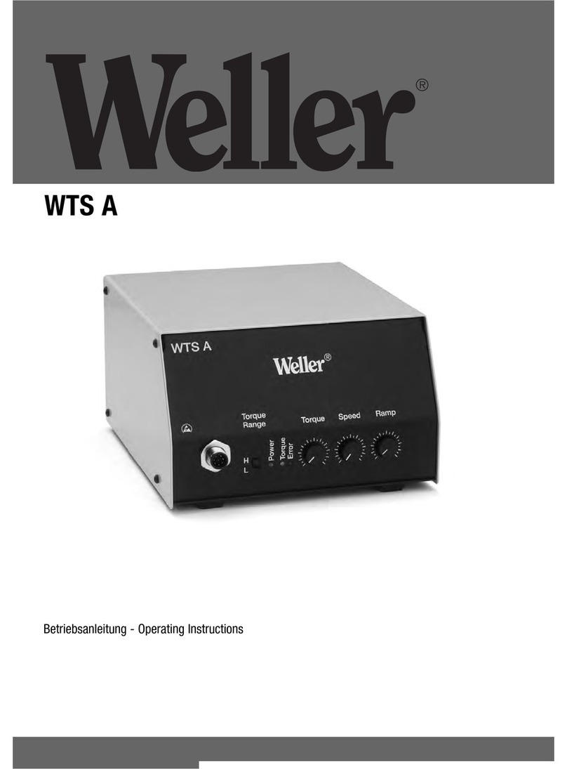 Weller WTS A operating instructions