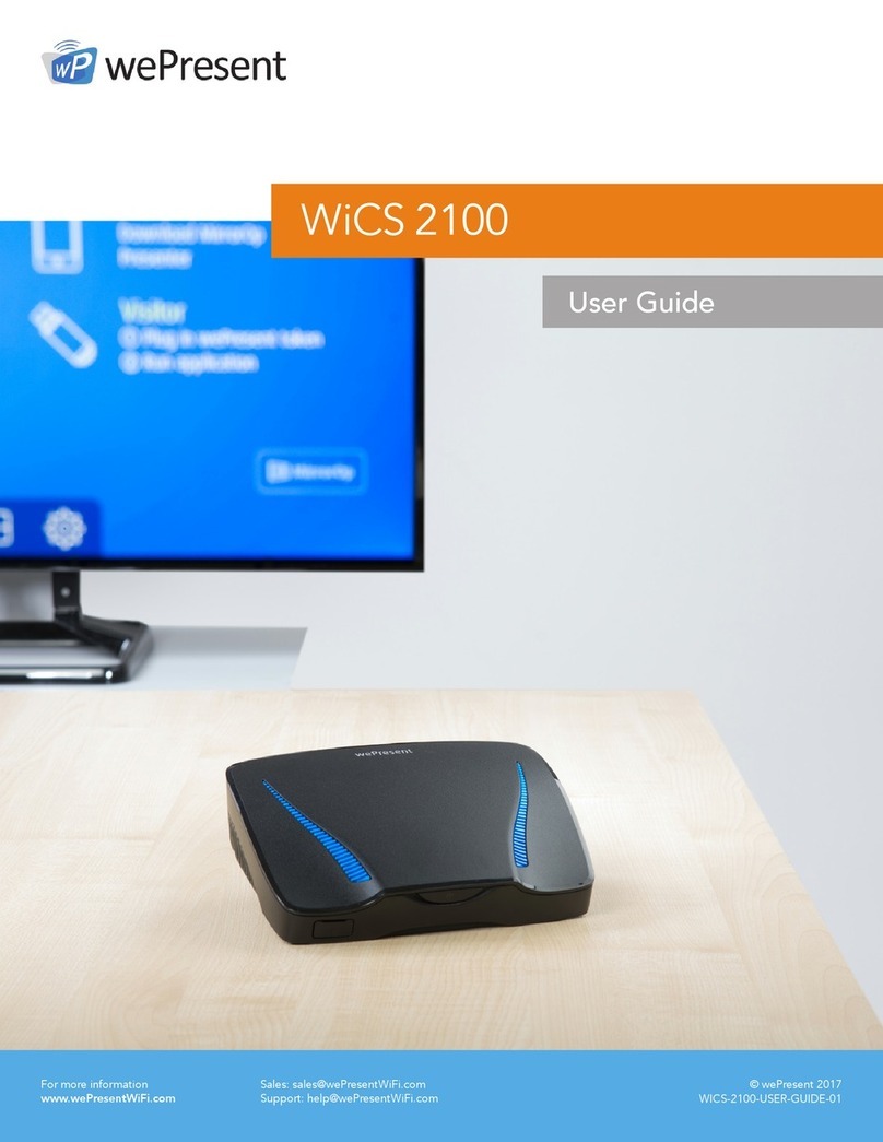 WePresent WiCS 2100 user guide