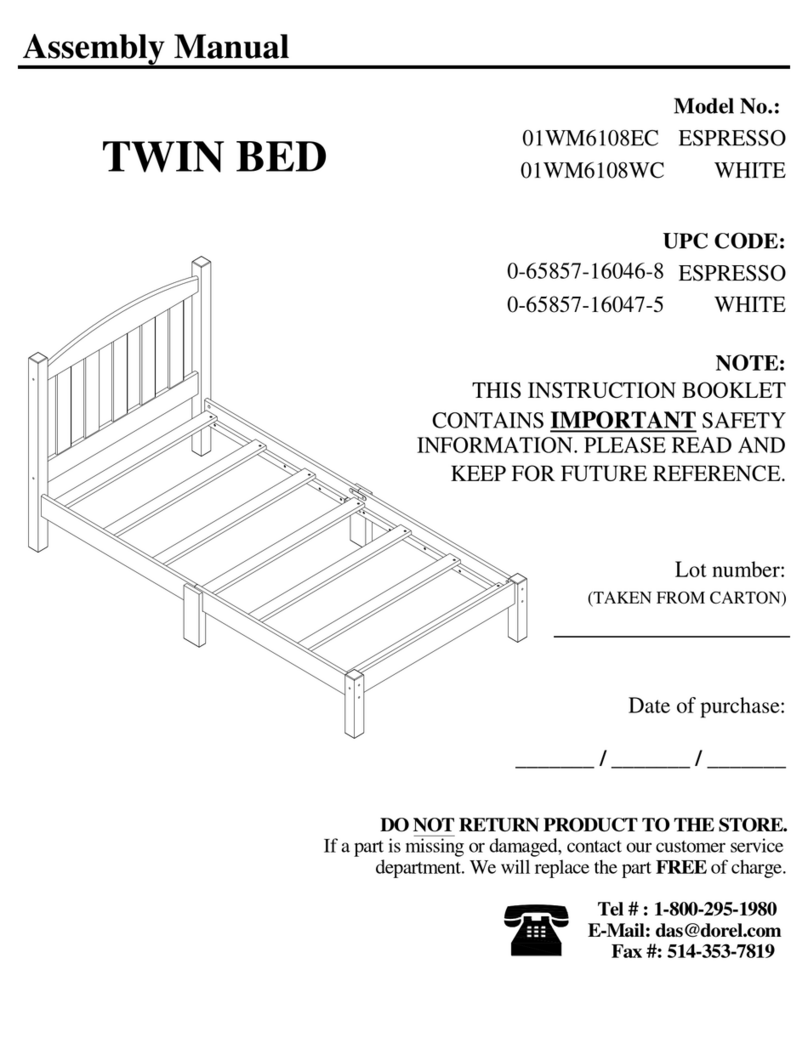 Dorel 01WM6108EC Assembly manual