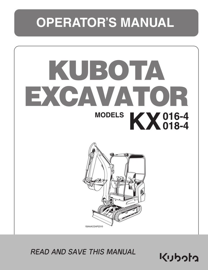 Kubota KX 016-4 User manual