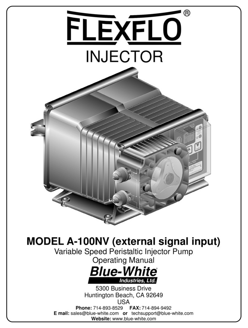 Blue-White industries flexflo A-100NV operating manual