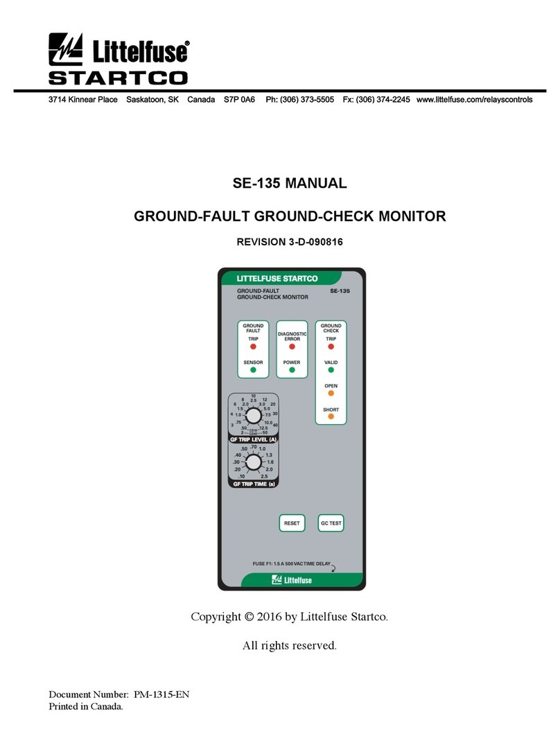 Littelfuse Startco SE-135 manual