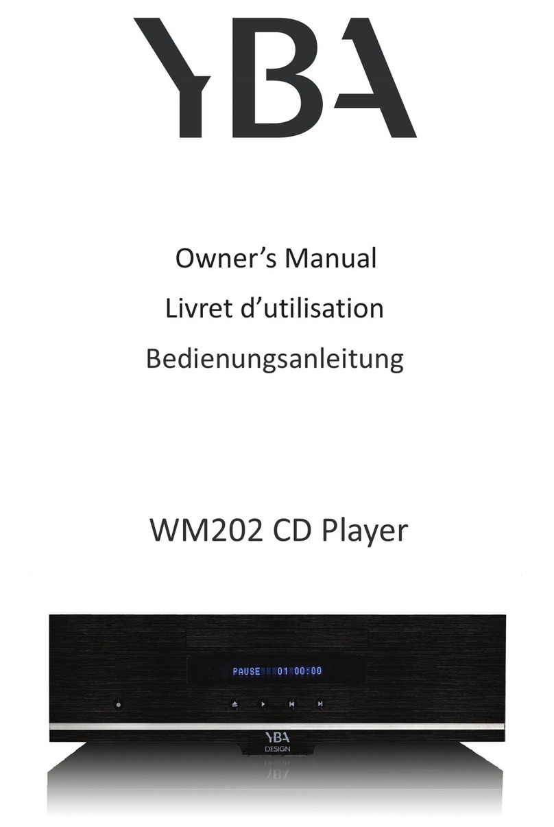 YBA DESIGN WM202 User manual