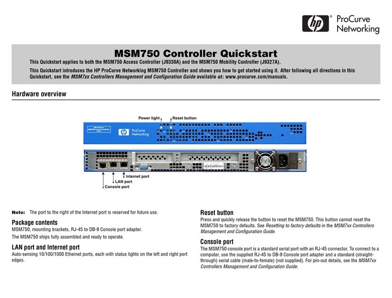 HP ProCurve MSM750 User manual