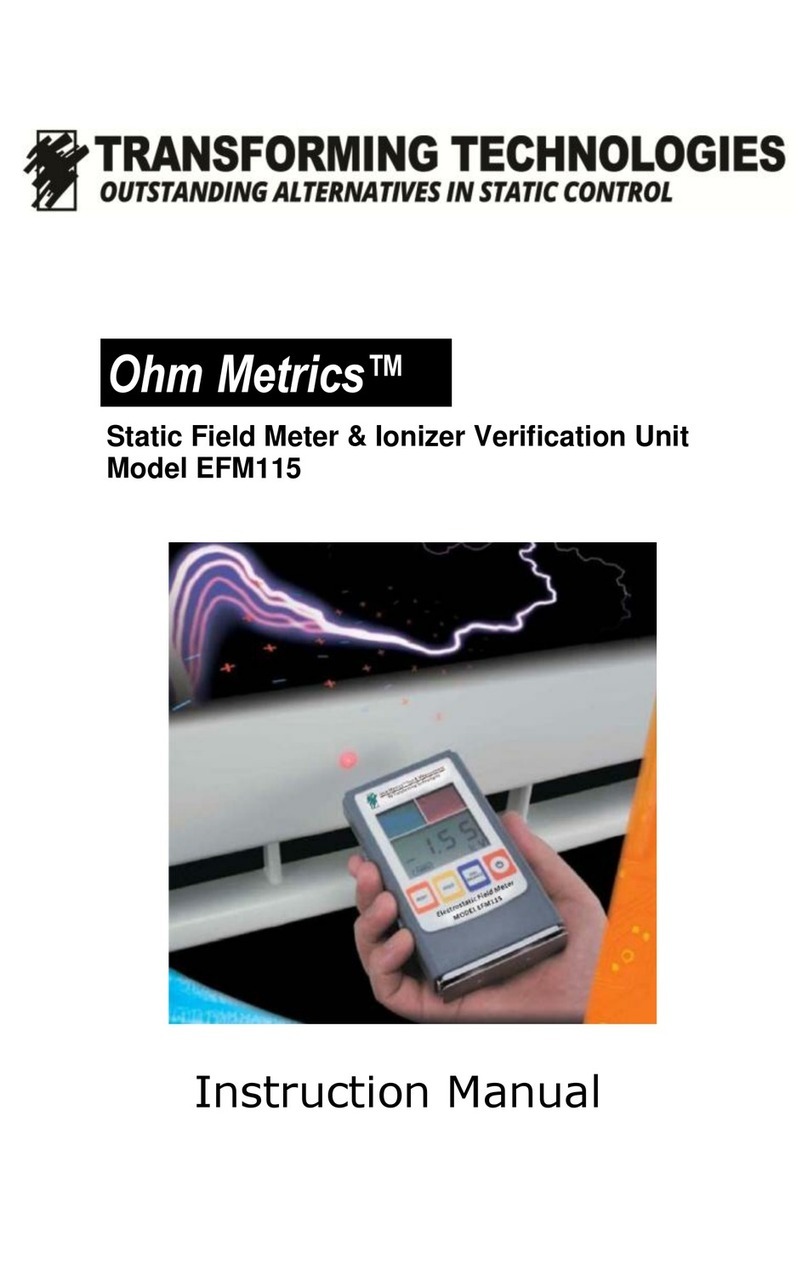 Transforming Technologies Ohm Metrics EFM115 instruction manual
