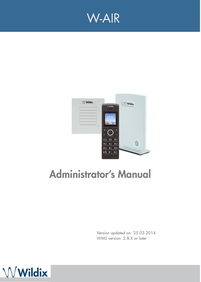 Wildix W-AIR 70 Administrator's manual