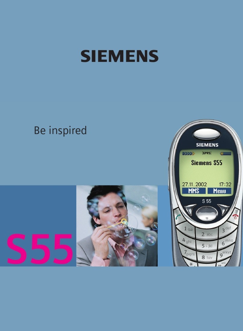 Siemens S55 User manual