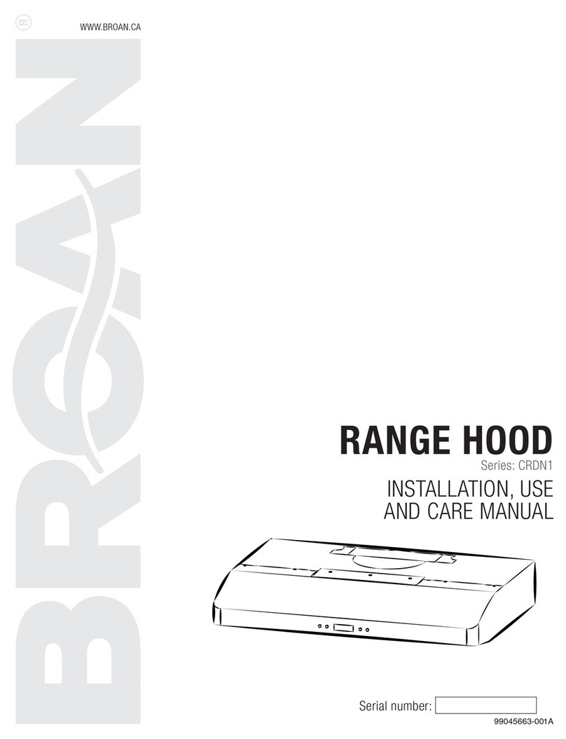 Broan CRDN1 SERIES Instruction and safety manual