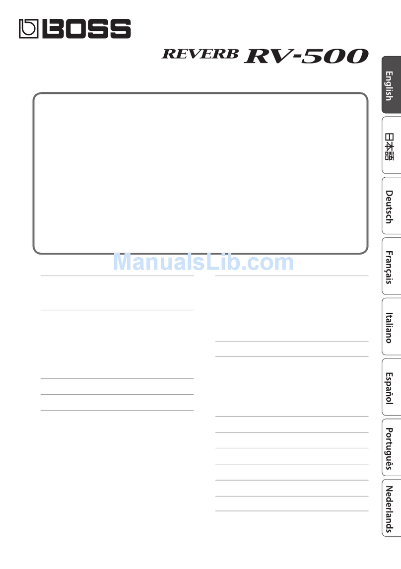BOSSCO RX-500 owner's manual