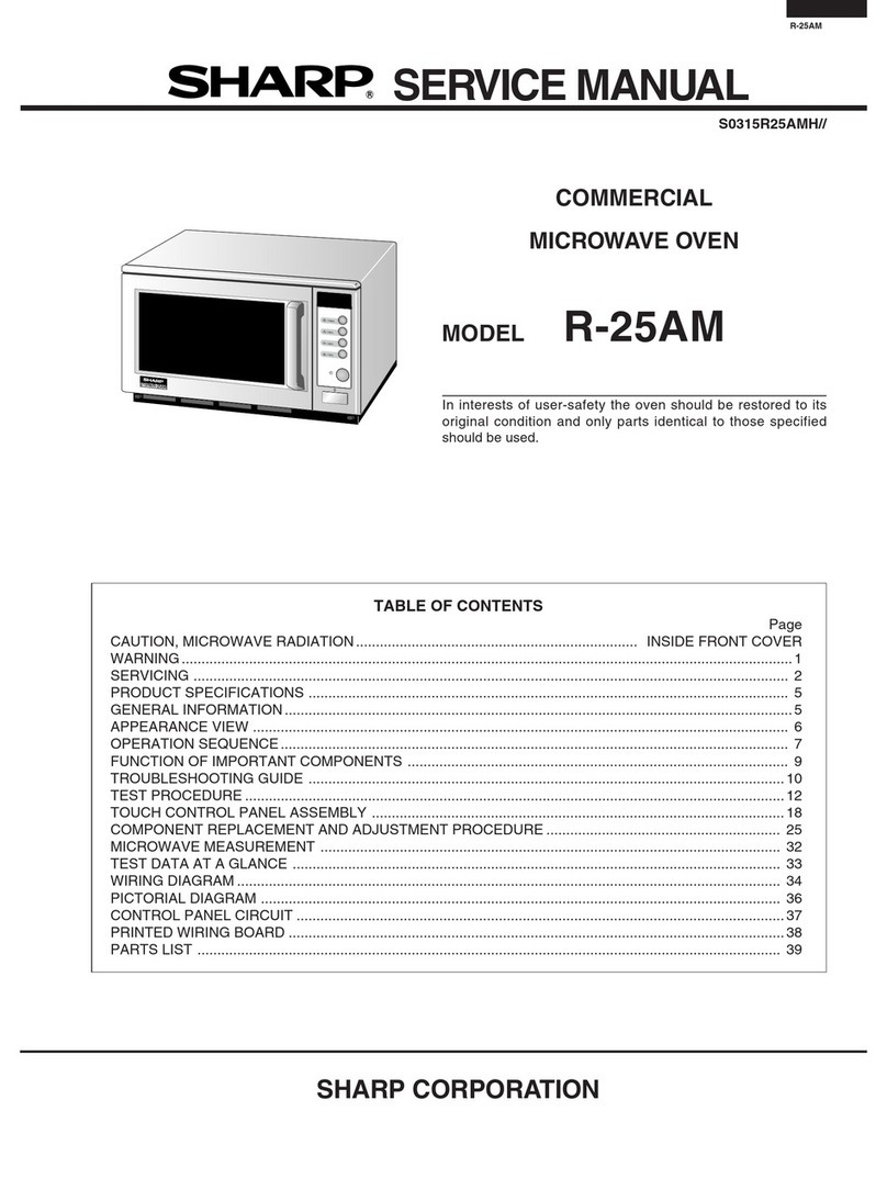 Sharp R-25AM User manual
